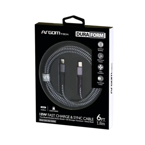 Cable Carga Rápida Usb C Para Lightning Argomtech 18w 1.8m