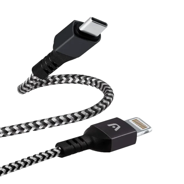 06 ARG-CB-0024BK-03 Cable Carga Rápida Usb C Para Lightning Argomtech 18w 1.8m